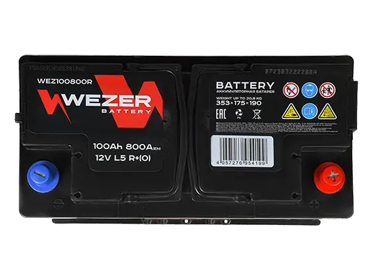 WEZER Batterie 100Ah 800A (R)