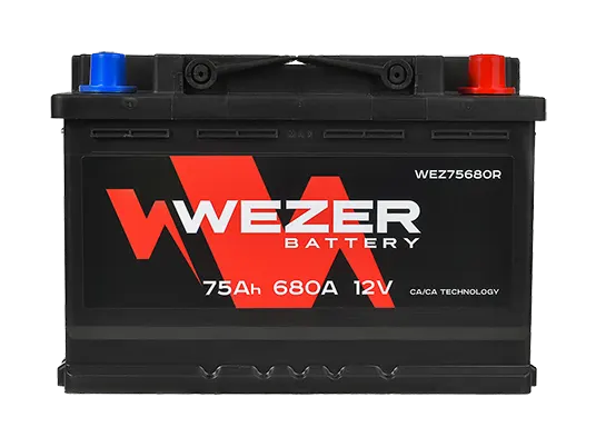 WEZER Batterie 75Ah 680A (R)