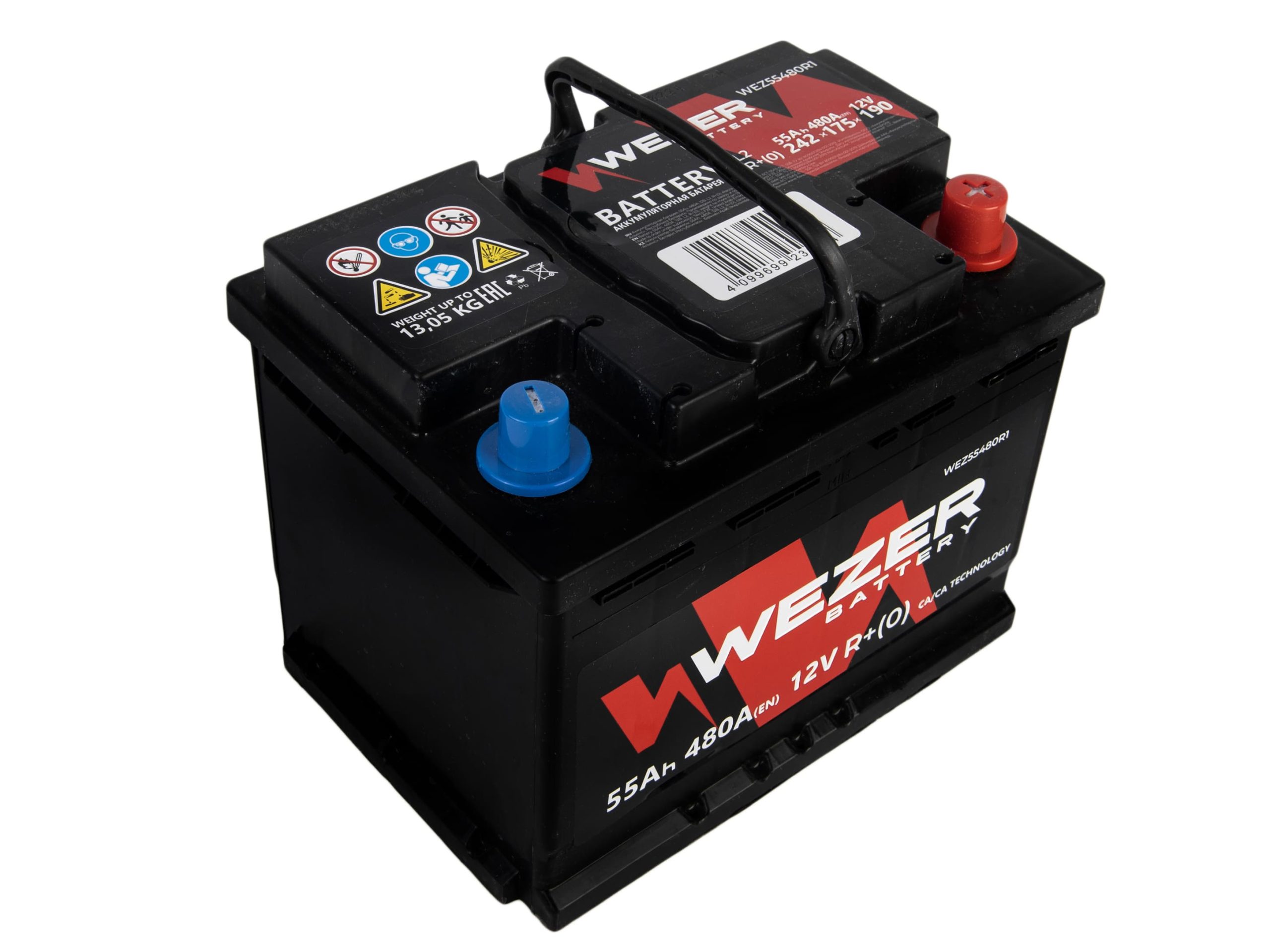 WEZER Batterie 55Ah 480A (R)