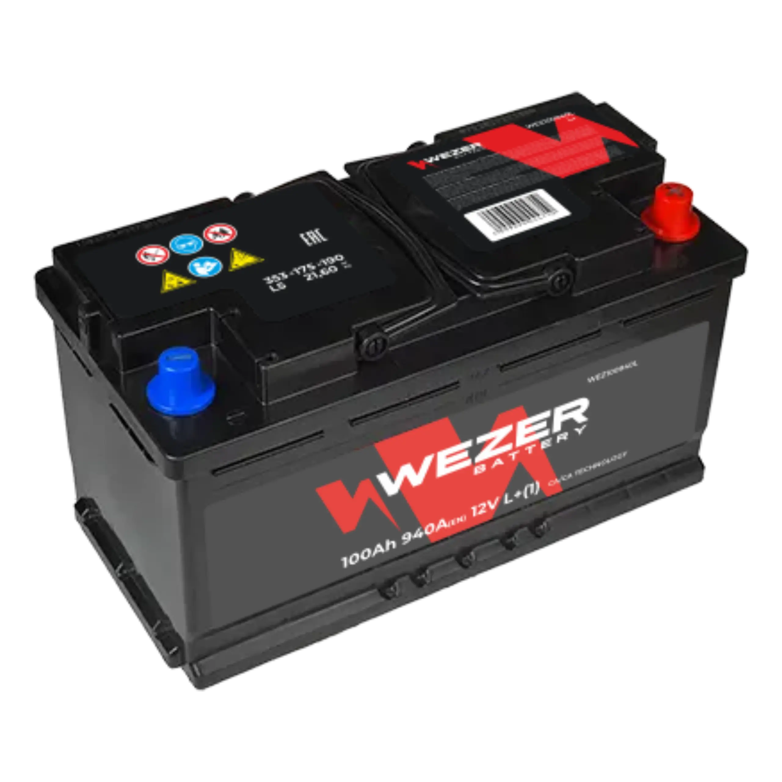 WEZER Batterie 100AH 940A (L)