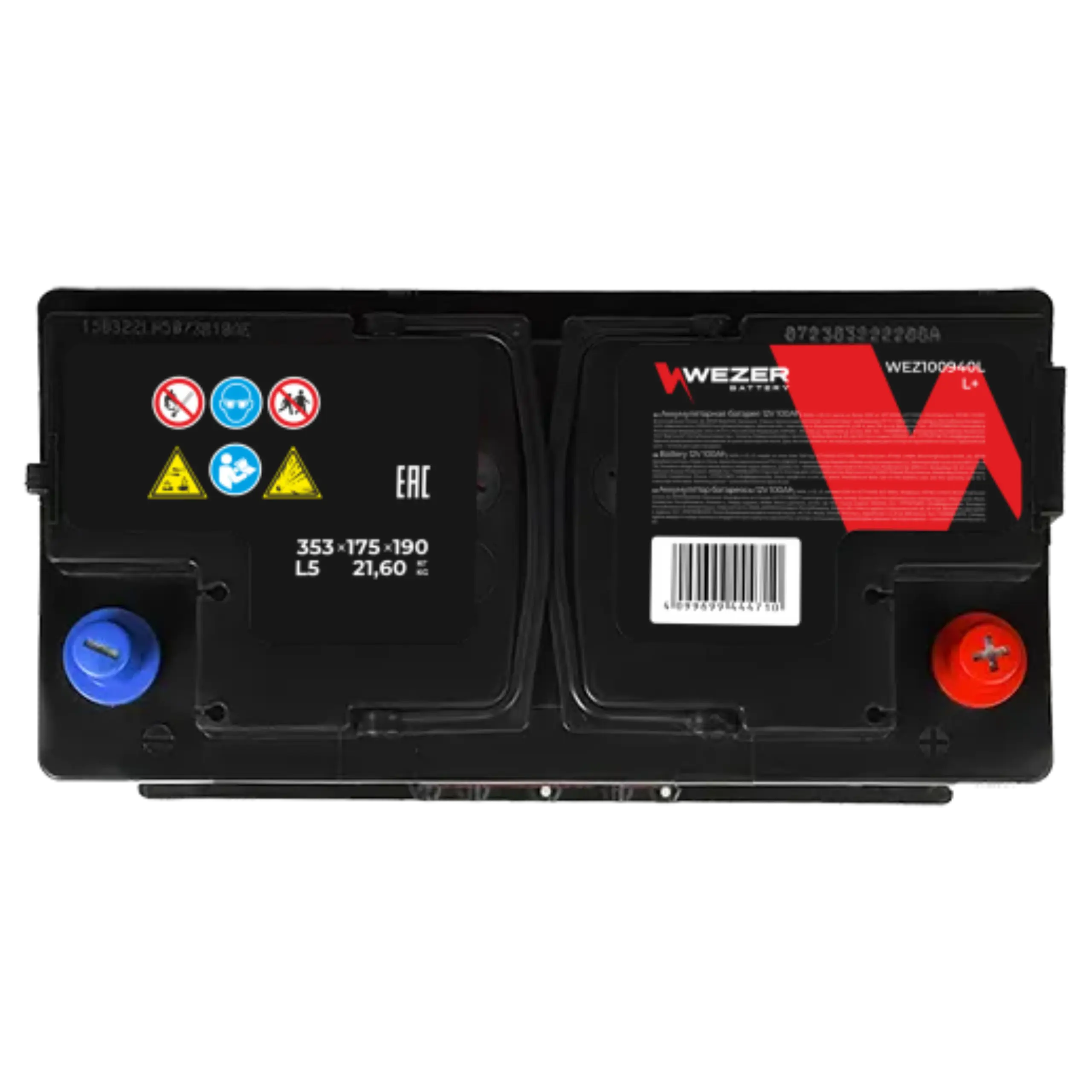WEZER Batterie 100AH 940A (L)