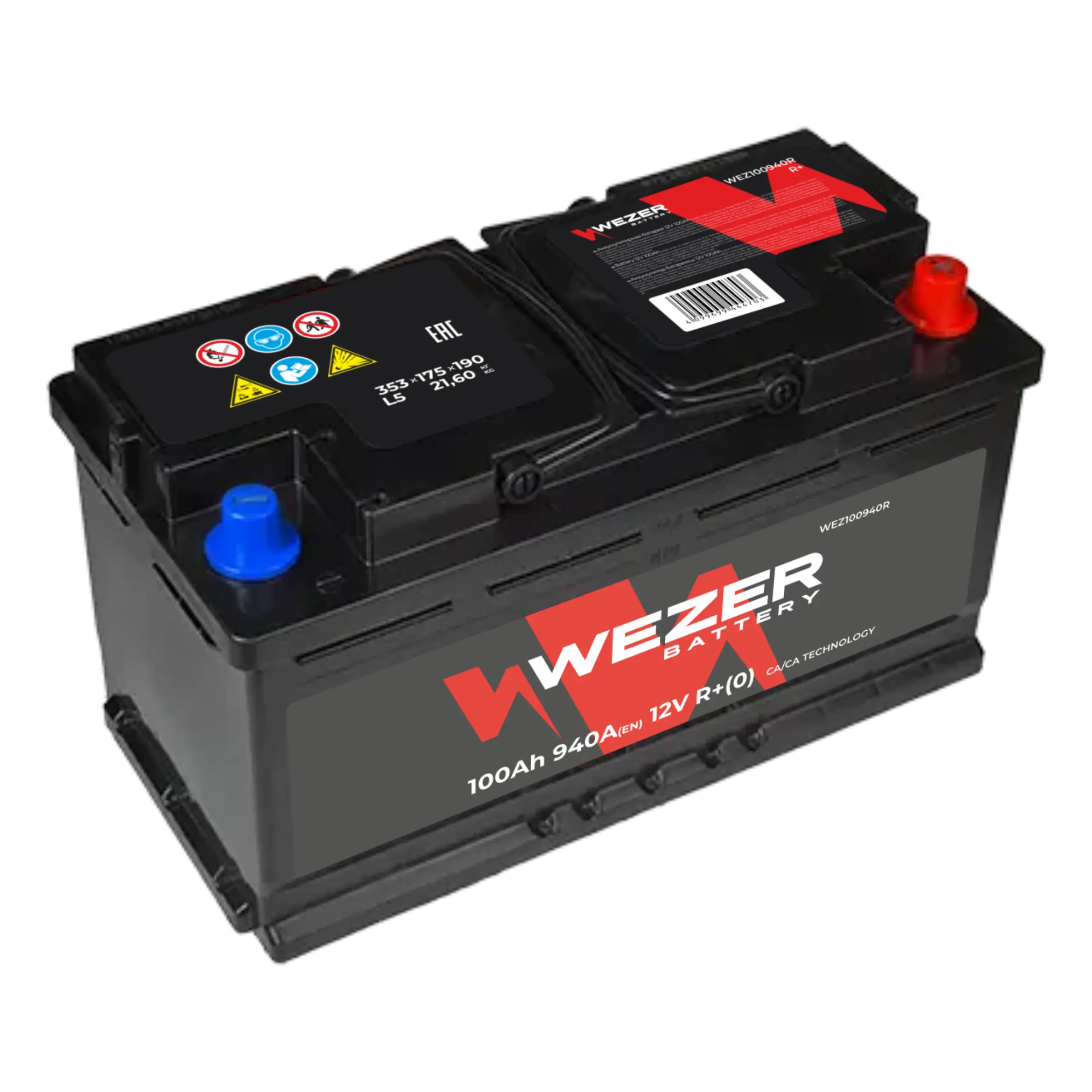WEZER Batterie 100AH 940A (R)