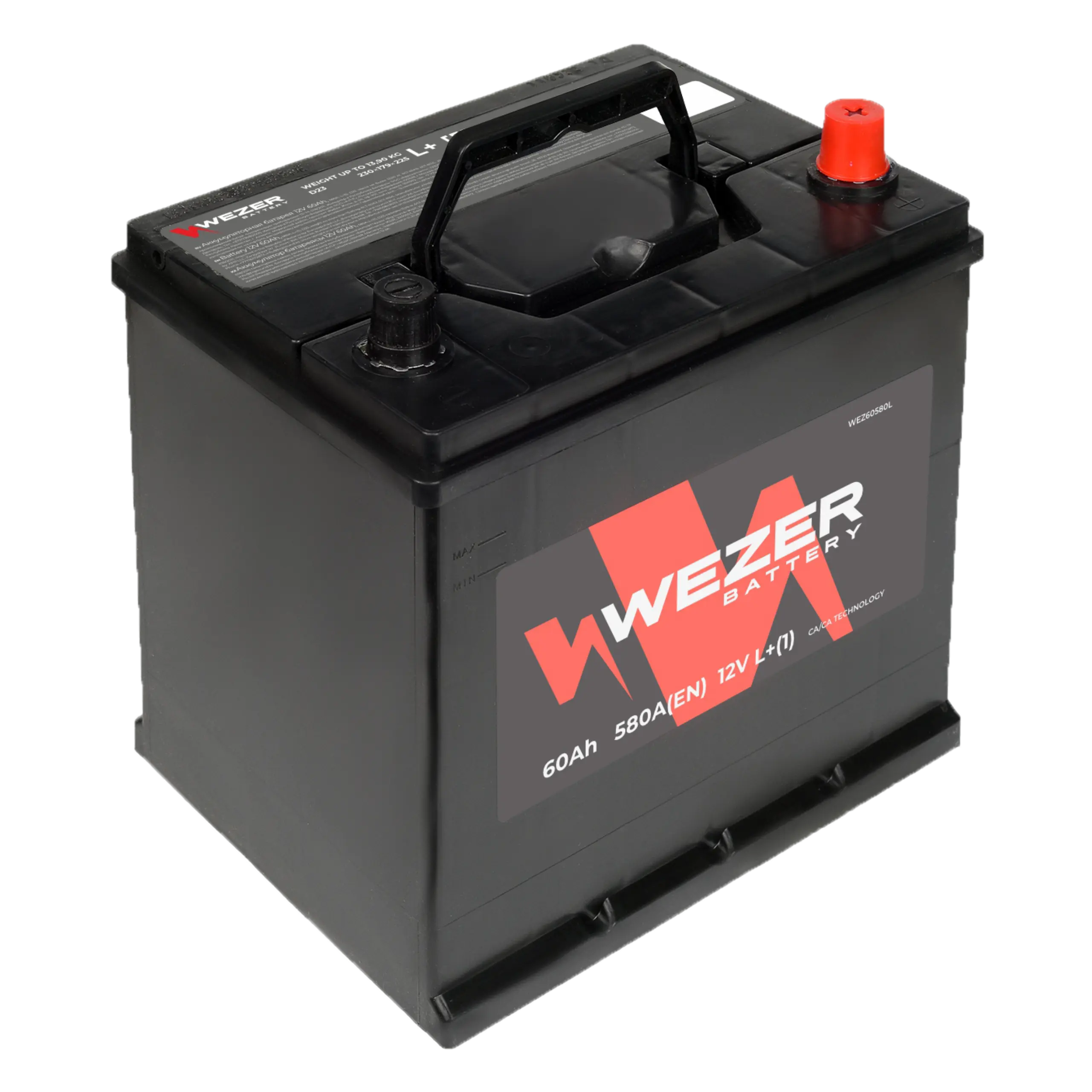 WEZER Batterie 60AH 580A (L)