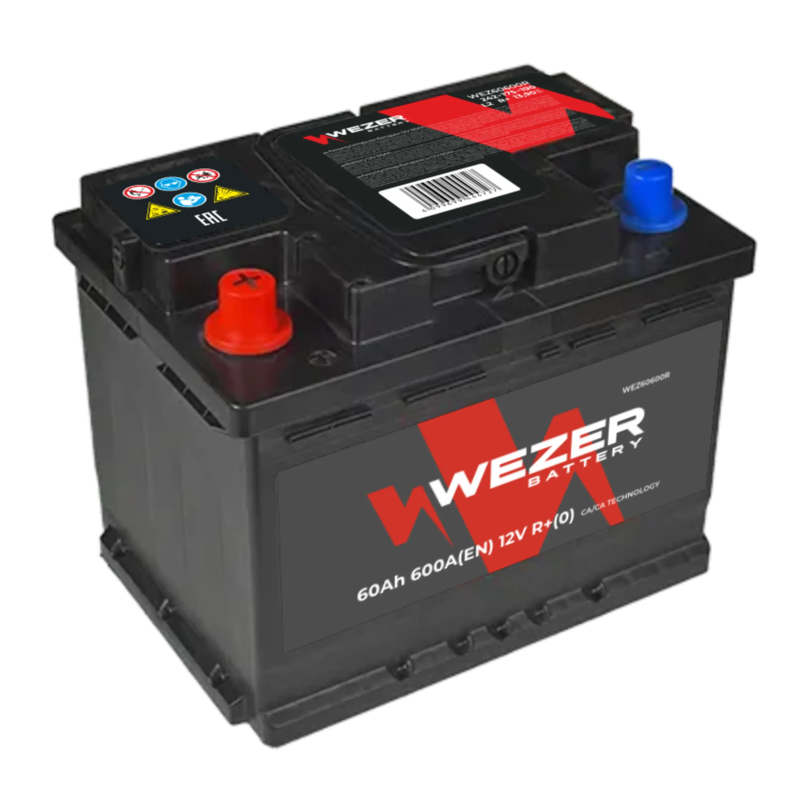 WEZER Batterie 60AH 600A (R)
