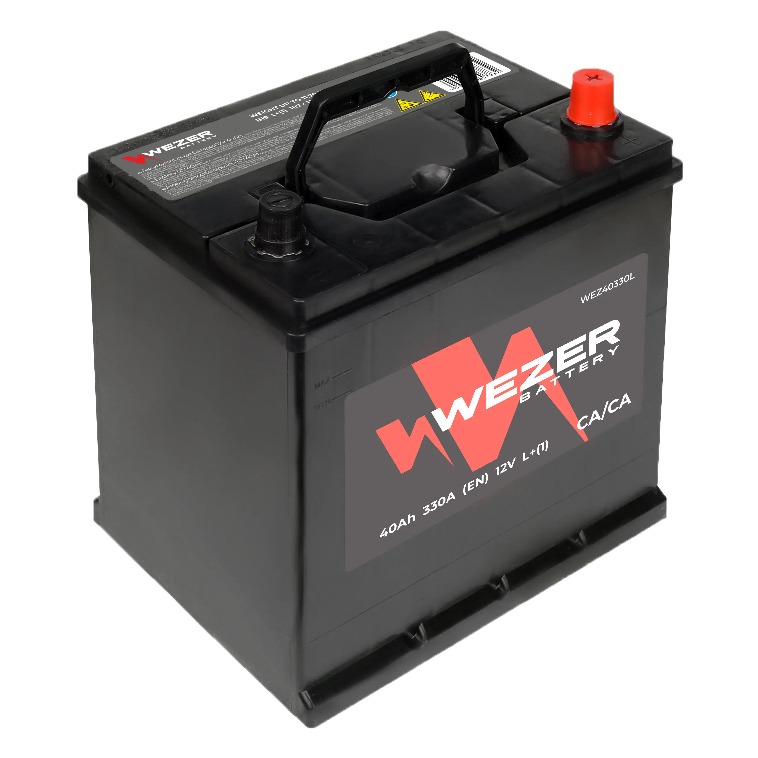 WEZER Batterie 40AH 330A  (L)