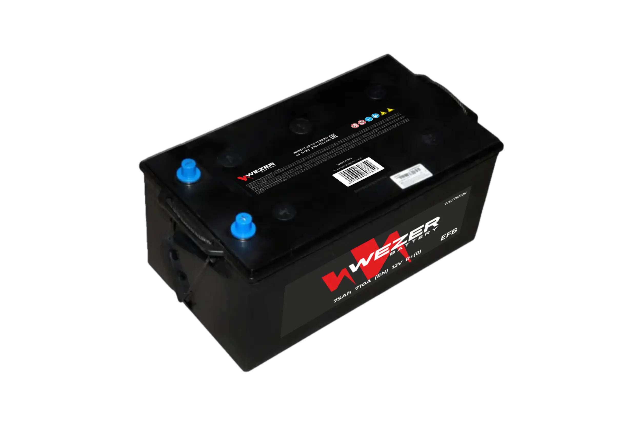 WEZER Batterie 75AH 710A (R)